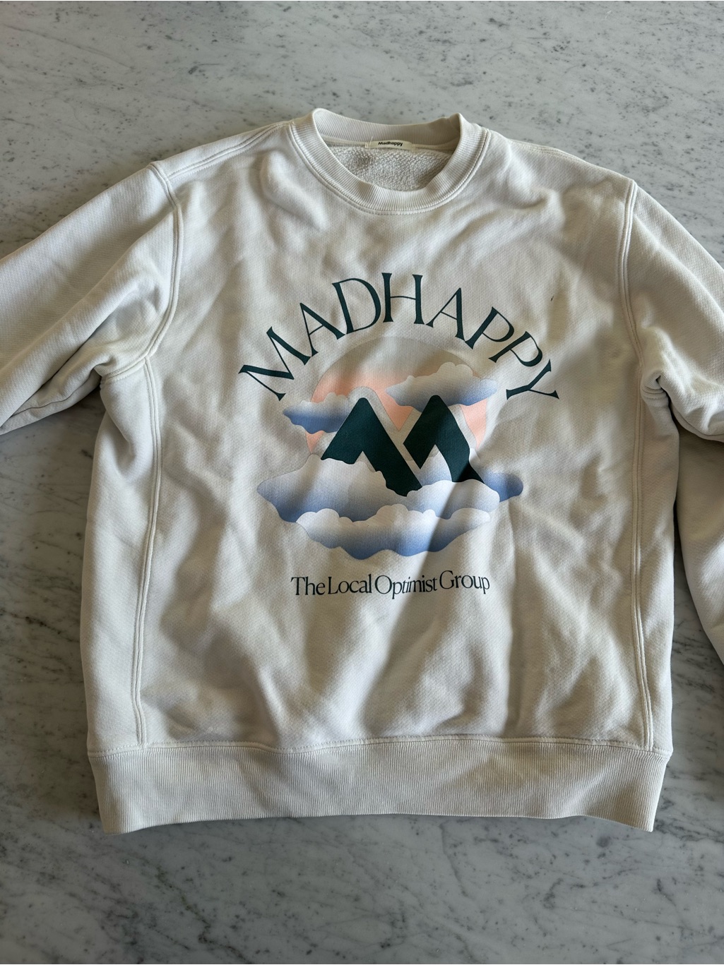Madhappy Cream Crewneck Sweatshirt